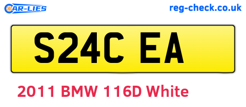 S24CEA are the vehicle registration plates.