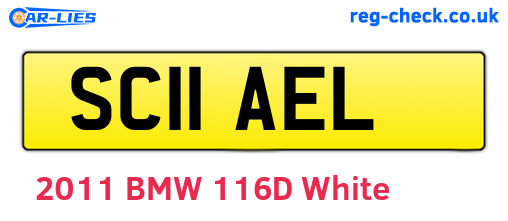 SC11AEL are the vehicle registration plates.