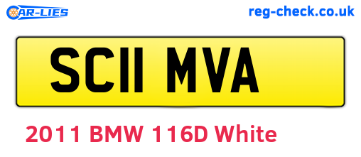 SC11MVA are the vehicle registration plates.