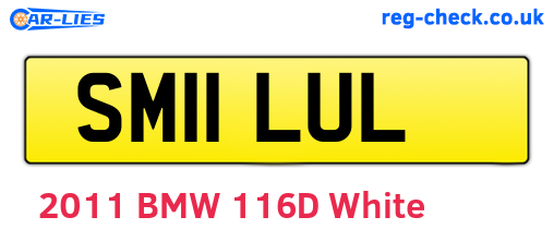SM11LUL are the vehicle registration plates.