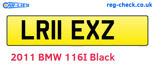 LR11EXZ are the vehicle registration plates.