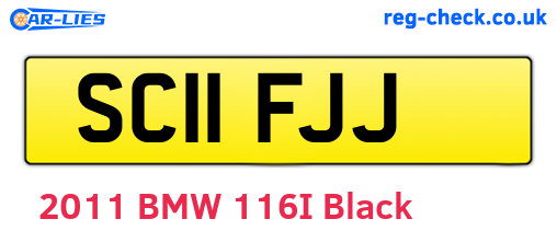 SC11FJJ are the vehicle registration plates.