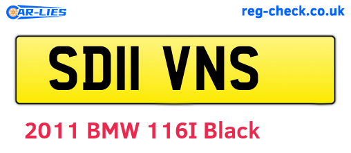 SD11VNS are the vehicle registration plates.