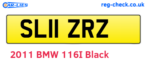 SL11ZRZ are the vehicle registration plates.