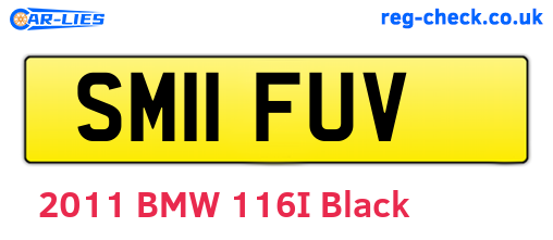 SM11FUV are the vehicle registration plates.