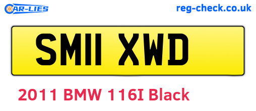 SM11XWD are the vehicle registration plates.
