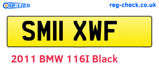 SM11XWF are the vehicle registration plates.