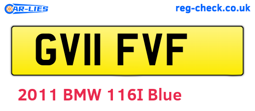 GV11FVF are the vehicle registration plates.
