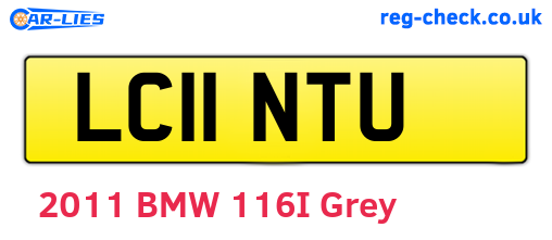 LC11NTU are the vehicle registration plates.