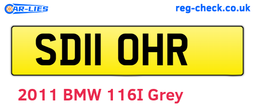 SD11OHR are the vehicle registration plates.