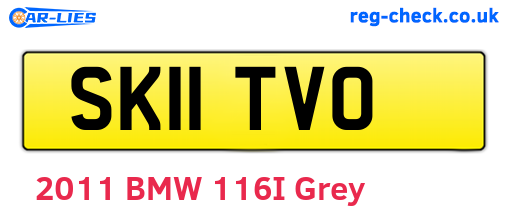 SK11TVO are the vehicle registration plates.