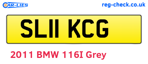 SL11KCG are the vehicle registration plates.