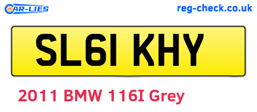 SL61KHY are the vehicle registration plates.