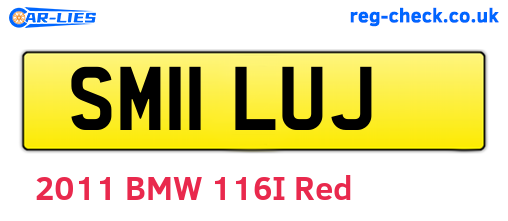 SM11LUJ are the vehicle registration plates.