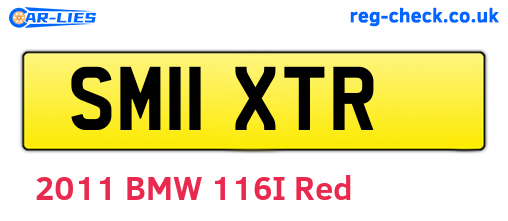 SM11XTR are the vehicle registration plates.