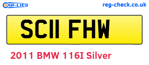 SC11FHW are the vehicle registration plates.