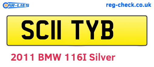 SC11TYB are the vehicle registration plates.