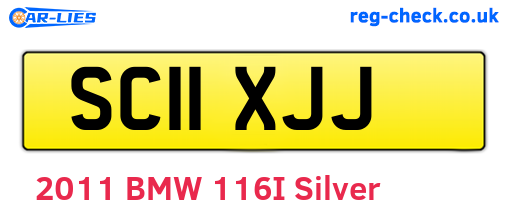 SC11XJJ are the vehicle registration plates.