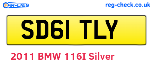 SD61TLY are the vehicle registration plates.