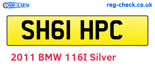 SH61HPC are the vehicle registration plates.