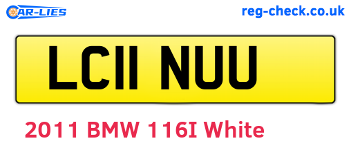 LC11NUU are the vehicle registration plates.