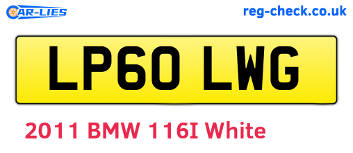 LP60LWG are the vehicle registration plates.