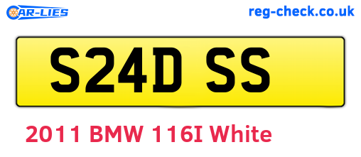 S24DSS are the vehicle registration plates.