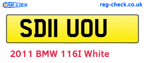 SD11UOU are the vehicle registration plates.