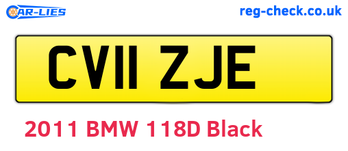 CV11ZJE are the vehicle registration plates.