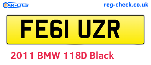 FE61UZR are the vehicle registration plates.