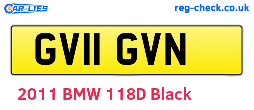 GV11GVN are the vehicle registration plates.