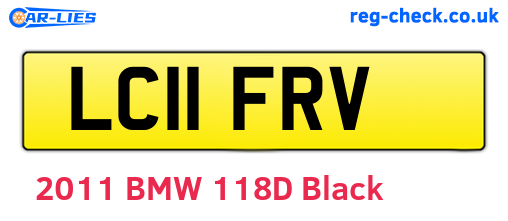 LC11FRV are the vehicle registration plates.