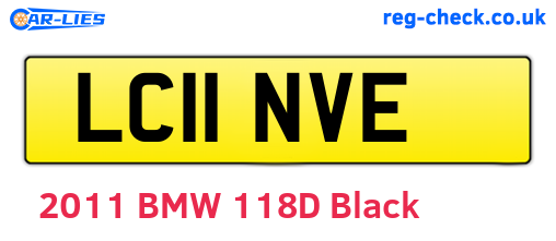 LC11NVE are the vehicle registration plates.