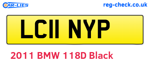 LC11NYP are the vehicle registration plates.