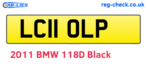 LC11OLP are the vehicle registration plates.