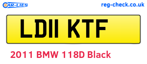 LD11KTF are the vehicle registration plates.