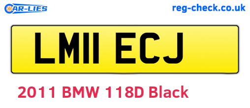 LM11ECJ are the vehicle registration plates.