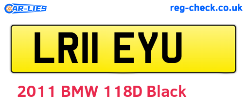 LR11EYU are the vehicle registration plates.