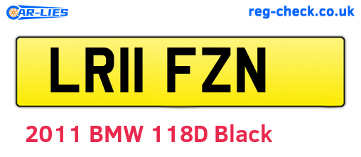 LR11FZN are the vehicle registration plates.