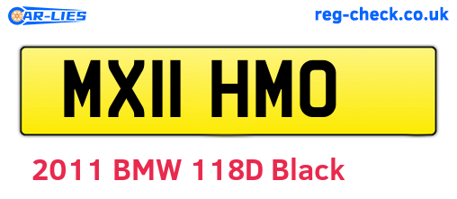 MX11HMO are the vehicle registration plates.