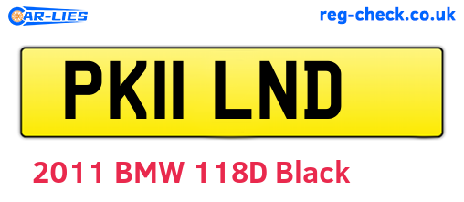 PK11LND are the vehicle registration plates.