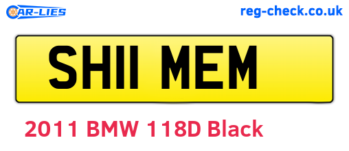 SH11MEM are the vehicle registration plates.