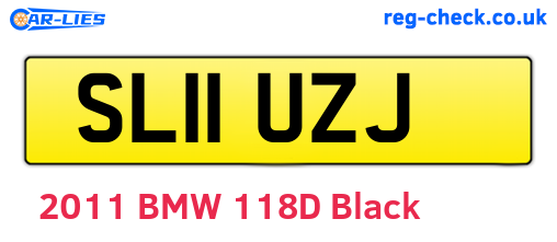 SL11UZJ are the vehicle registration plates.
