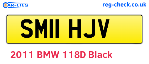 SM11HJV are the vehicle registration plates.