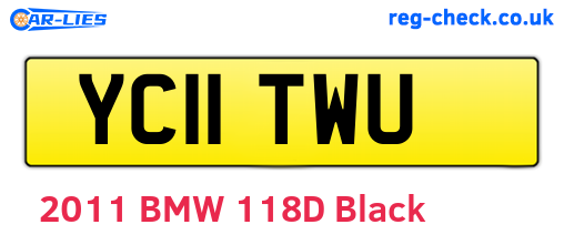 YC11TWU are the vehicle registration plates.