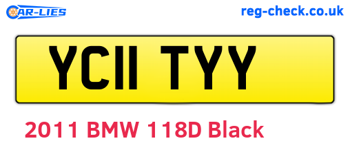 YC11TYY are the vehicle registration plates.