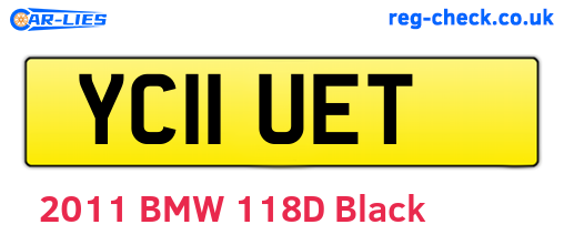 YC11UET are the vehicle registration plates.