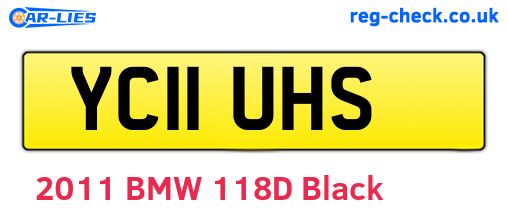 YC11UHS are the vehicle registration plates.