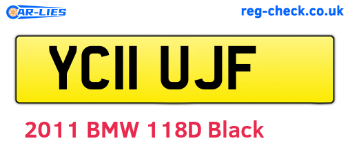 YC11UJF are the vehicle registration plates.