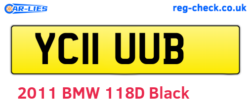 YC11UUB are the vehicle registration plates.